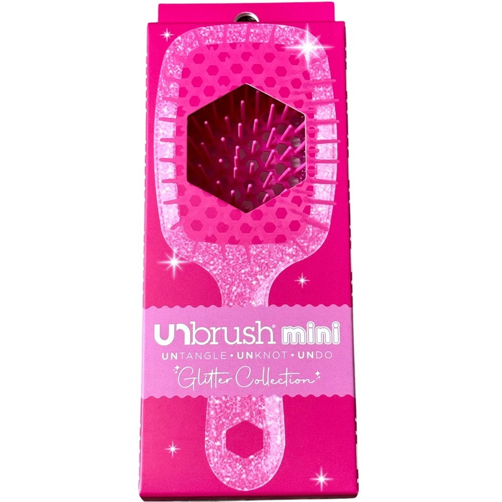 UNbrush Detangling Hair Brush MINI Glitter Collection